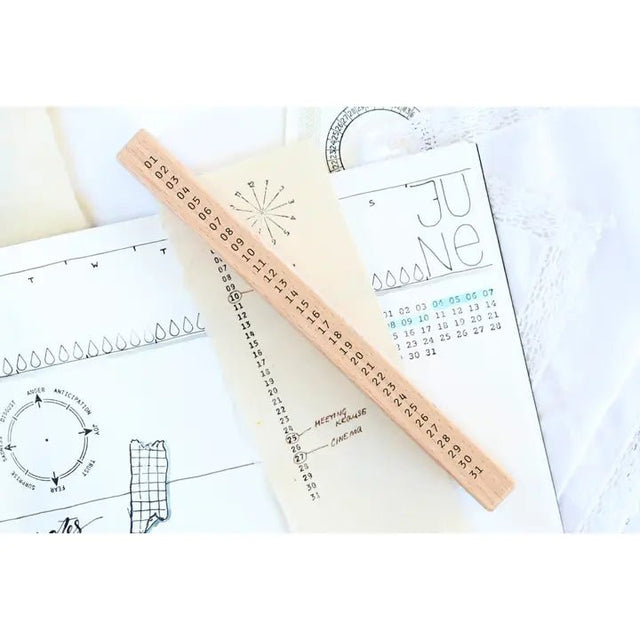 Trästämpel Kalender Månadssiffror Vertikal - 1 - Emadam Art & Design - Tidformera