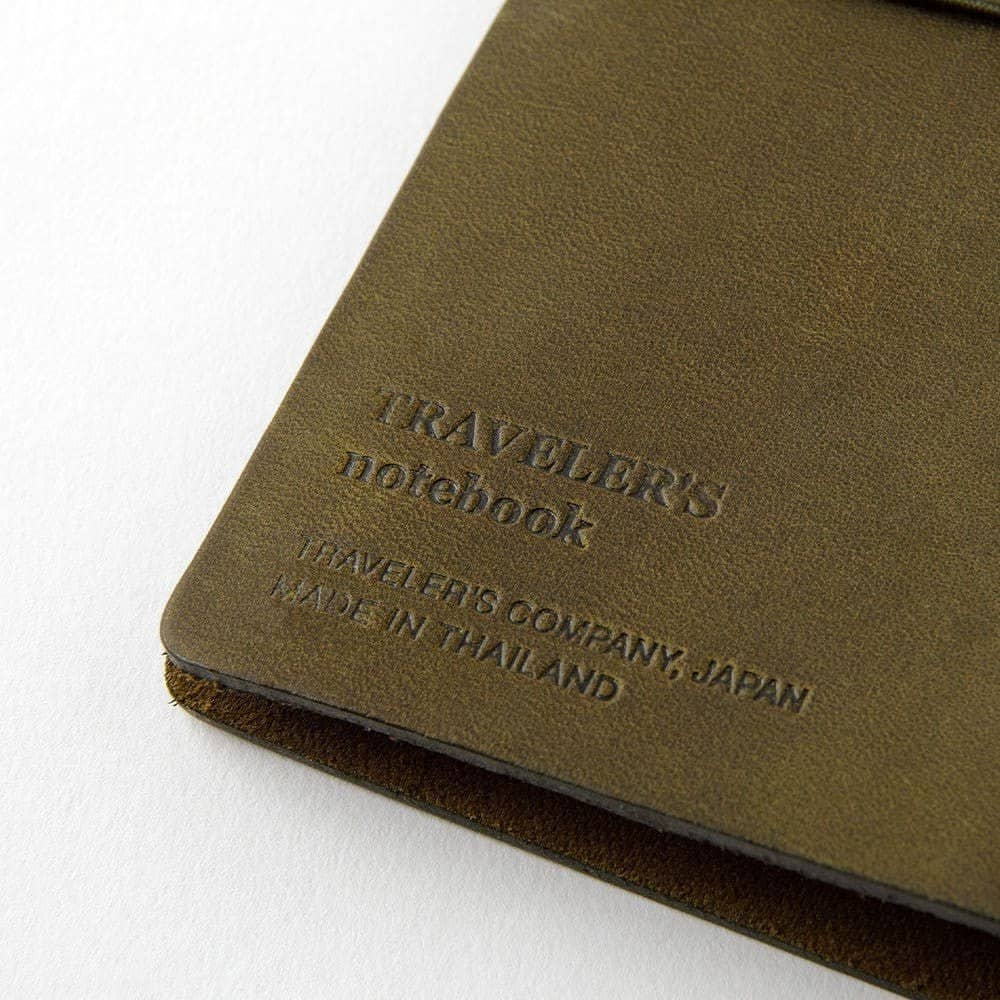 TRAVELER'S notebook Passport Leather Cover Olive - 5 - Traveler's Company - Tidformera