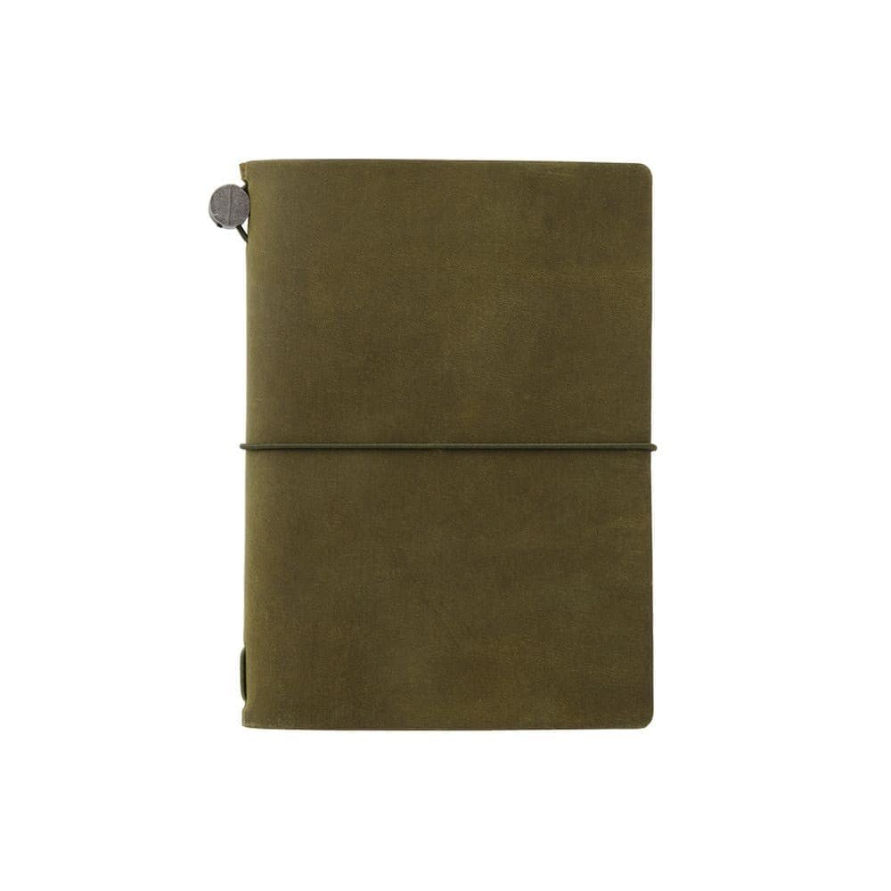 TRAVELER'S notebook Passport Leather Cover Olive - 10 - Traveler's Company - Tidformera