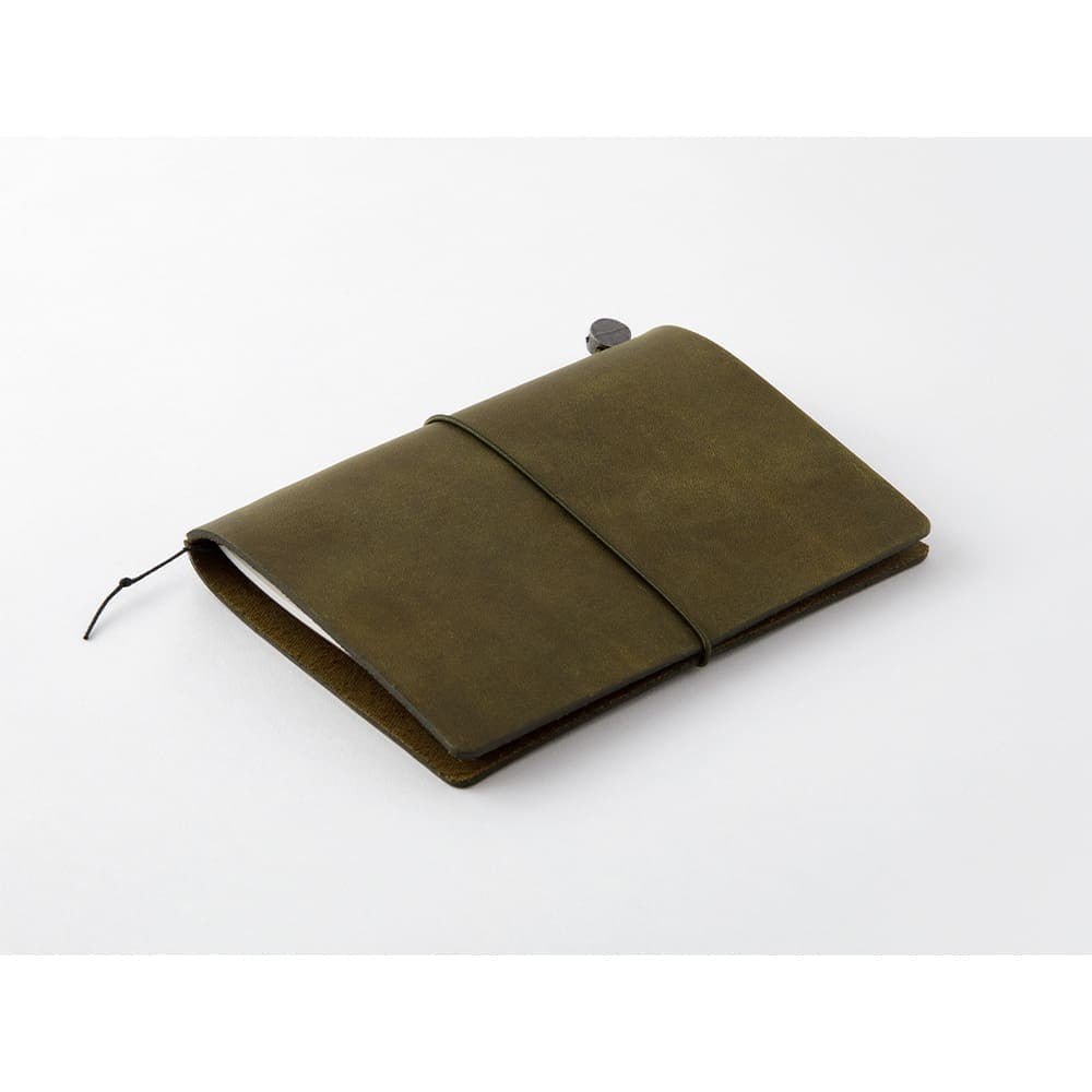 TRAVELER'S notebook Passport Leather Cover Olive - 2 - Traveler's Company - Tidformera