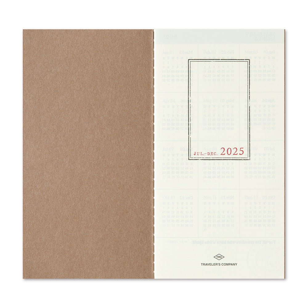 TRC 2025 Weekly + Memo Diary Regular size - 3 - Traveler's Company - Tidformera