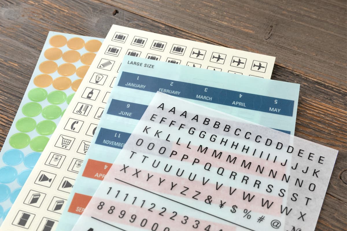 TRC 2026 Customized Sticker set - 7 - Traveler's Company - Tidformera