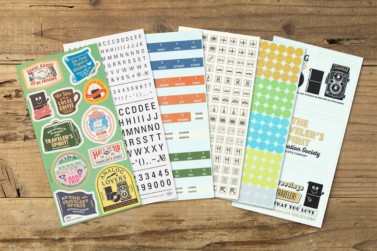TRC 2026 Customized Sticker set - 4 - Traveler's Company - Tidformera
