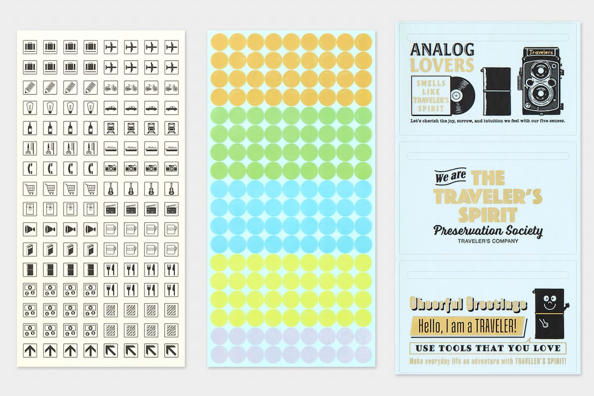 TRC 2026 Customized Sticker set - 3 - Traveler's Company - Tidformera