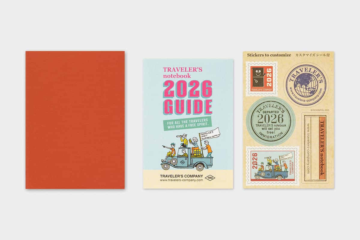 TRC 2026 Monthly Diary Passport size - 2 - Traveler's Company - Tidformera