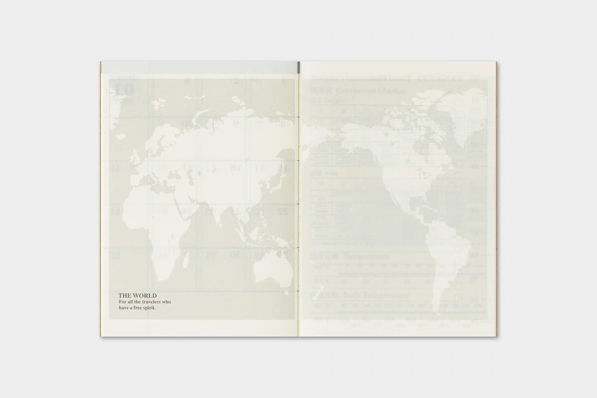 TRC 2026 Monthly Diary Passport size - 7 - Traveler's Company - Tidformera