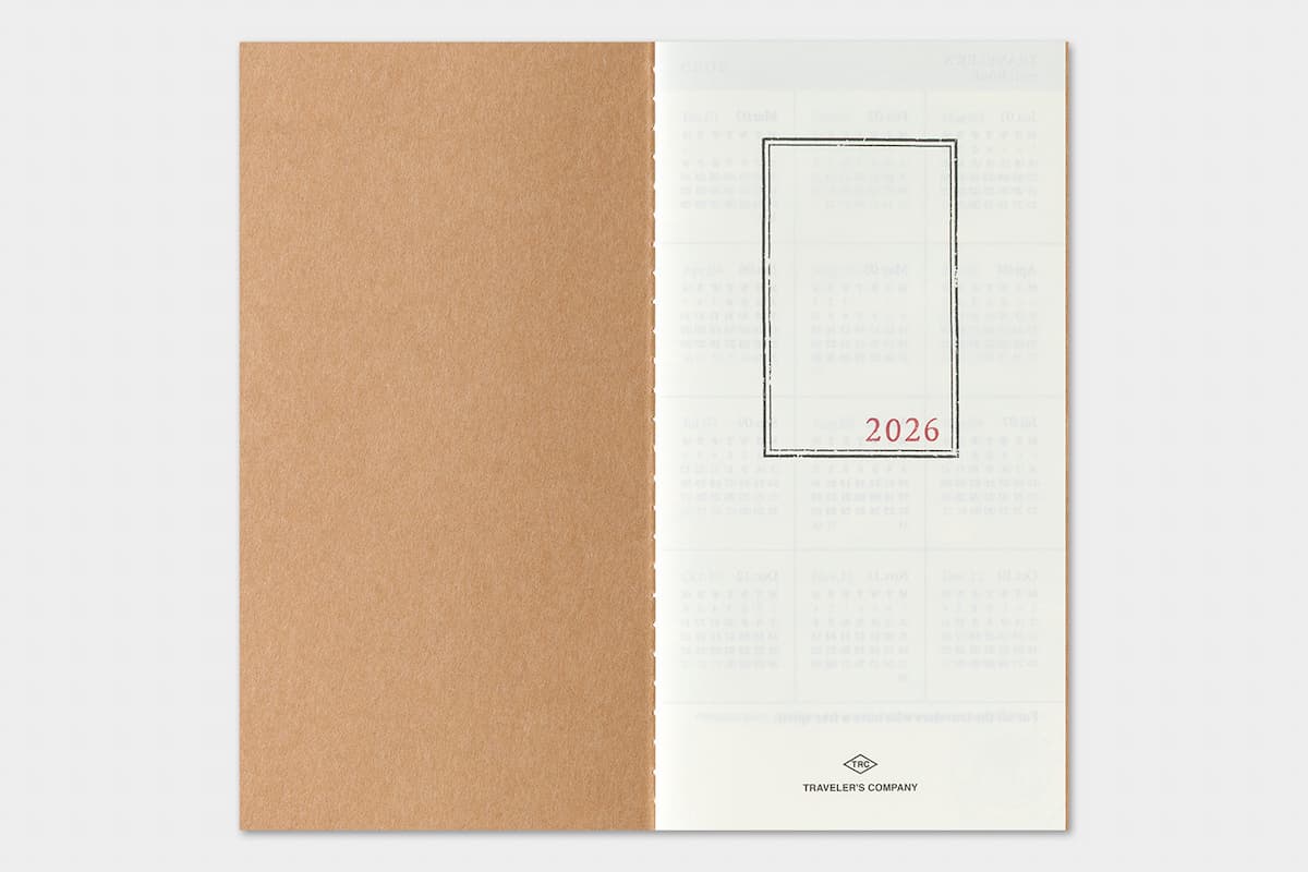 TRC 2026 Monthly Diary Regular size - 3 - Traveler's Company - Tidformera