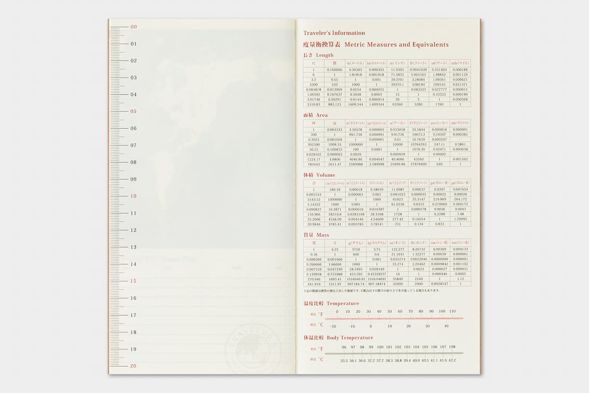 TRC 2026 Monthly Diary Regular size - 8 - Traveler's Company - Tidformera