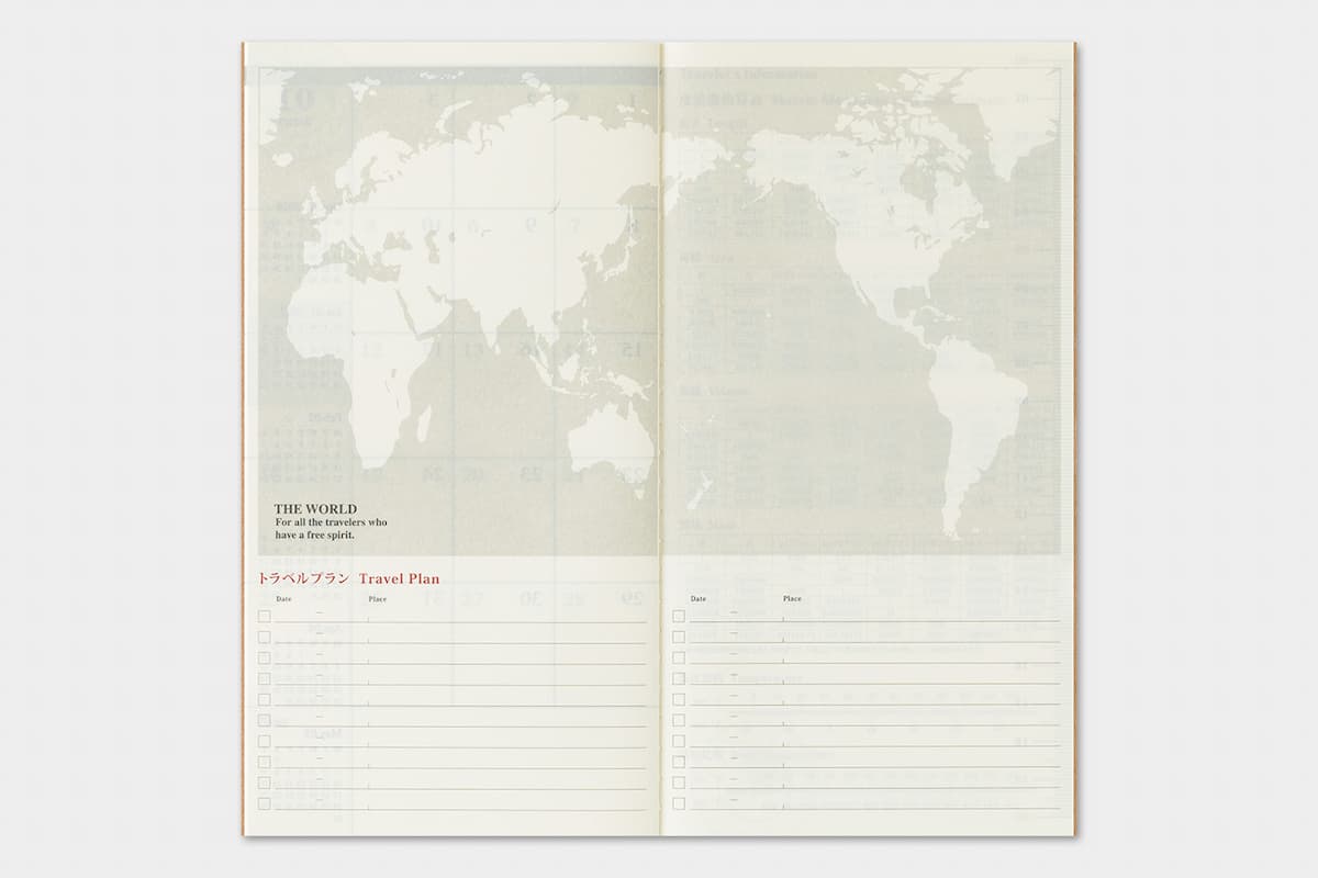 TRC 2026 Monthly Diary Regular size - 7 - Traveler's Company - Tidformera