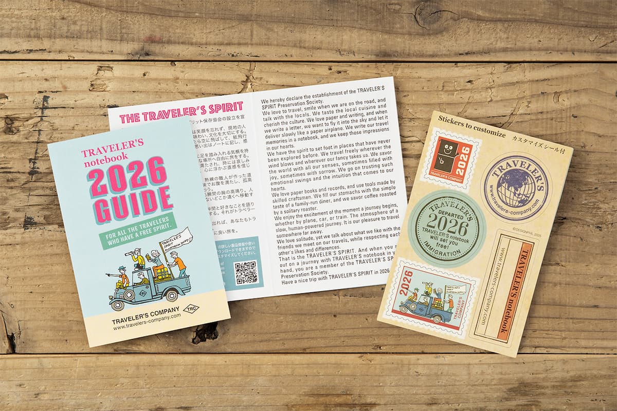 TRC 2026 Weekly Diary Passport size - 12 - Traveler's Company - Tidformera