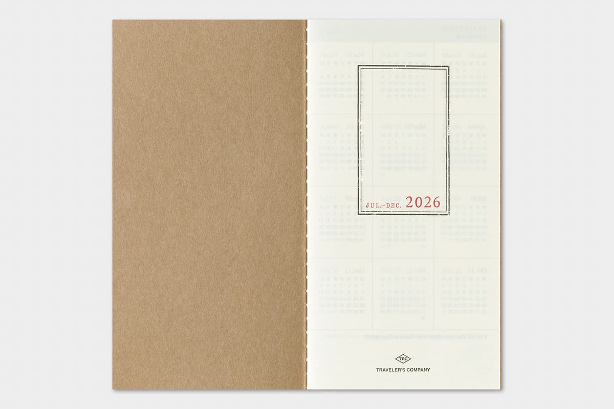 TRC 2026 Weekly + Memo Diary Regular size - 8 - Traveler's Company - Tidformera