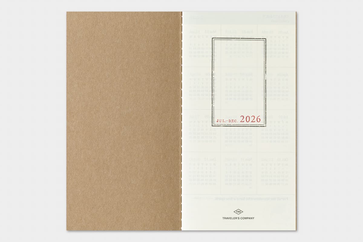 TRC 2026 Weekly Vertical Diary Regular size - 8 - Traveler's Company - Tidformera