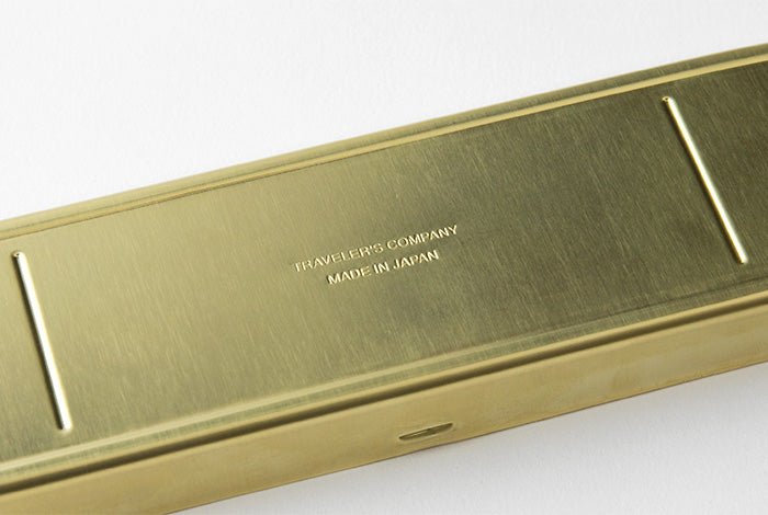 TRC Brass Pencase Solid Brass - 4 - Traveler's Company - Tidformera