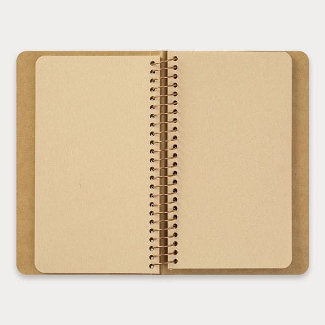 TRC SPIRAL RING NOTEBOOK A6 Slim Kraft - 4 - Traveler's Company - Tidformera