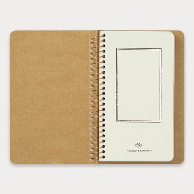 TRC SPIRAL RING NOTEBOOK A6 Slim Kraft - 3 - Traveler's Company - Tidformera