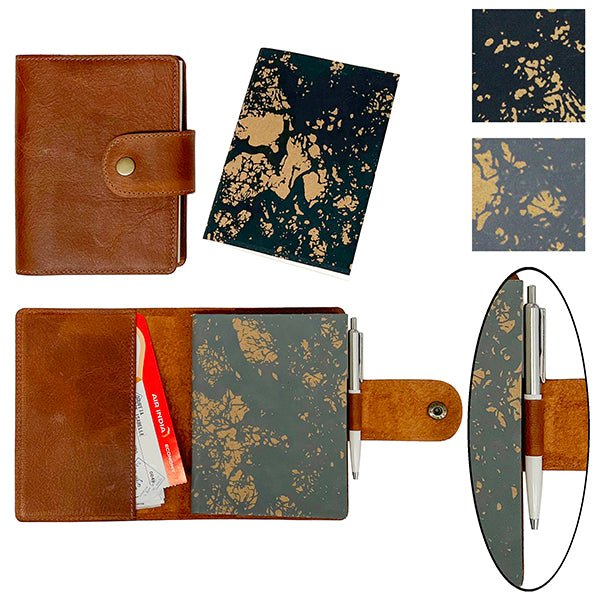 Trotteur Leather Notebook 13 x 18 - 3 - Lamali - Tidformera