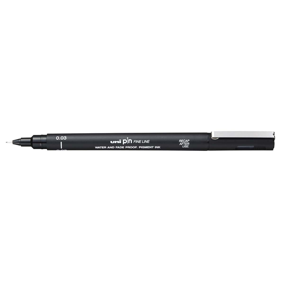 Uni Pin Fineliner Black 0,03 - 1 - Uni Mitsubishi Pencil - Tidformera