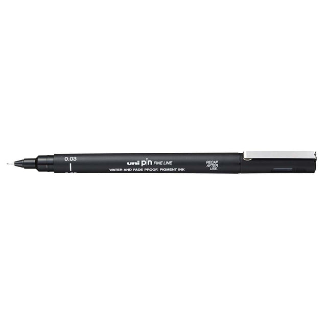 Uni Pin Fineliner Black 0,03 - 1 - Uni Mitsubishi Pencil - Tidformera