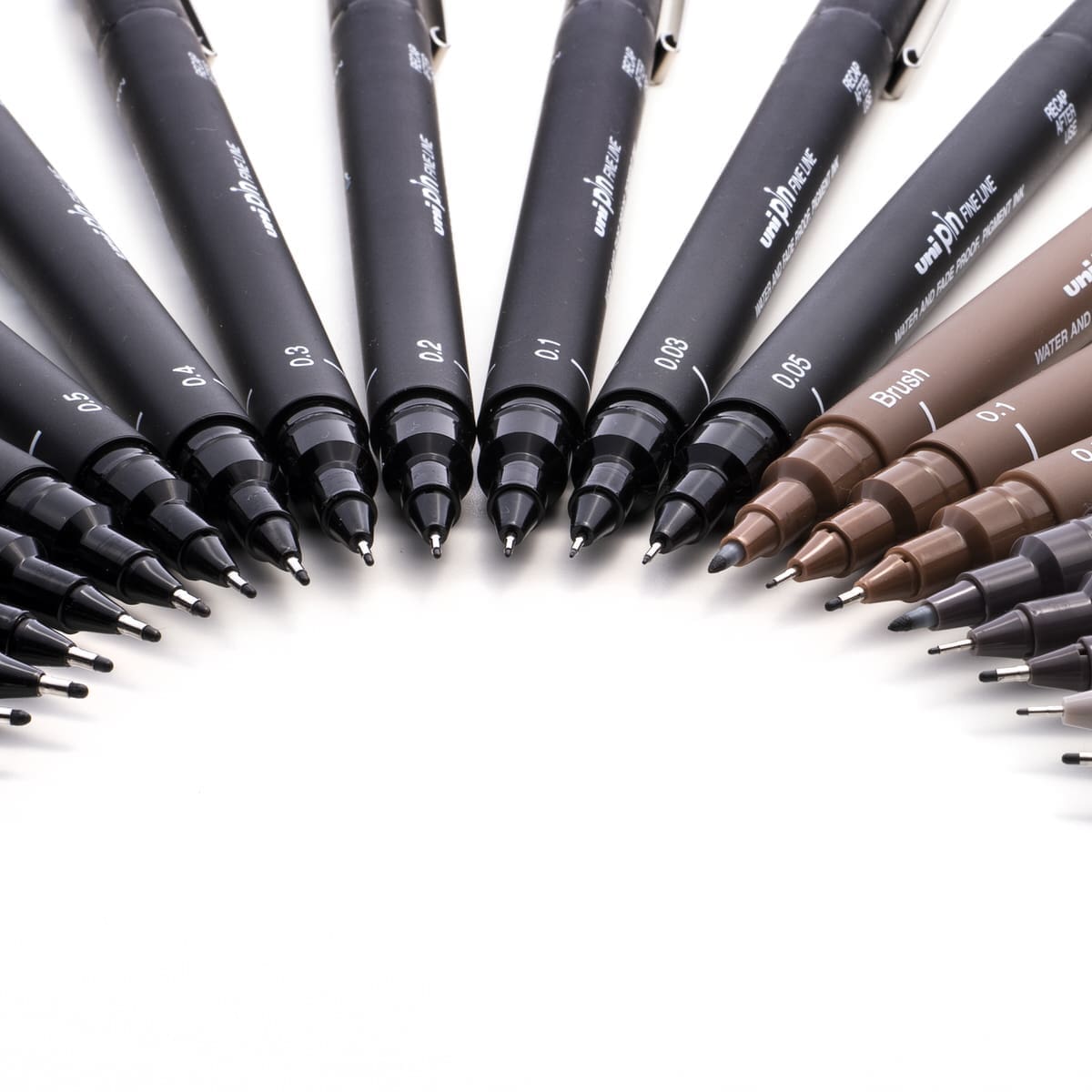 Uni Pin Fineliner Black 0,05 - 3 - Uni Mitsubishi Pencil - Tidformera