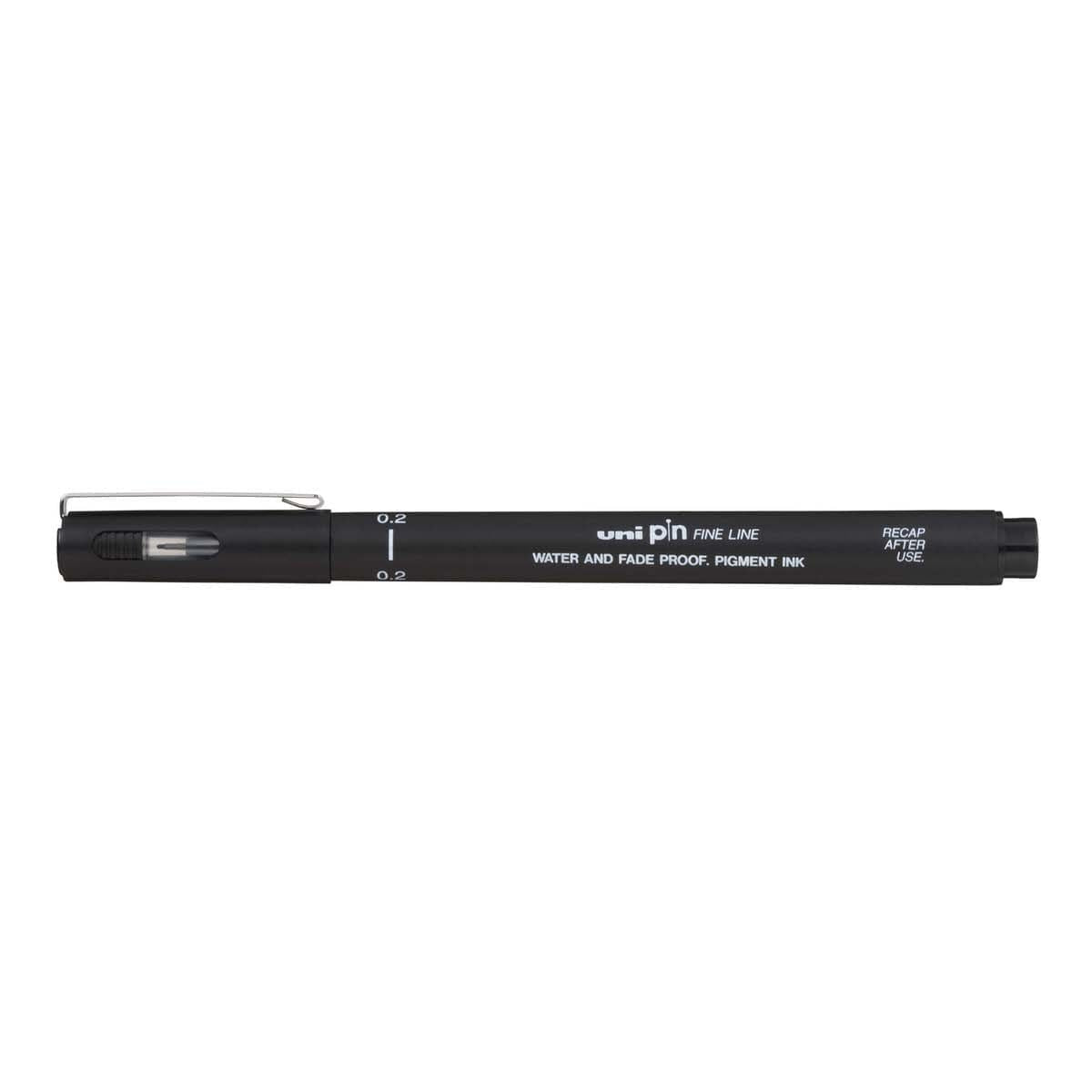 Uni Pin Fineliner Black 0,2 - Uni Mitsubishi Pencil - Tidformera