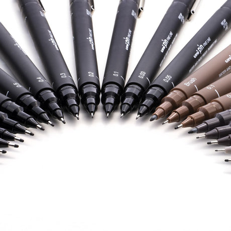 Uni Pin Fineliner Black 0,4 - 2 - Uni Mitsubishi Pencil - Tidformera