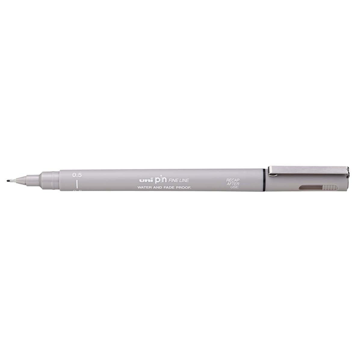 Uni Pin Fineliner Light Gray 0,5 - Uni Mitsubishi Pencil - Tidformera