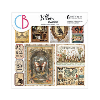 Vellum Paper 15 x 15 cm - Cabinet of curiosities - 6 - pack - 1 - Ciao Bella - Tidformera