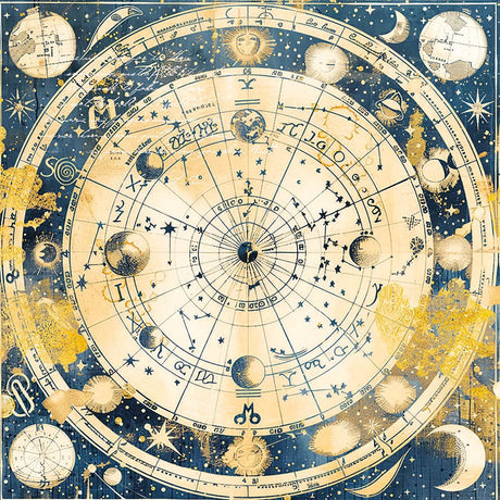 Vellum Paper 15 x 15 cm - Celestial - 6 - pack - 2 - Ciao Bella - Tidformera