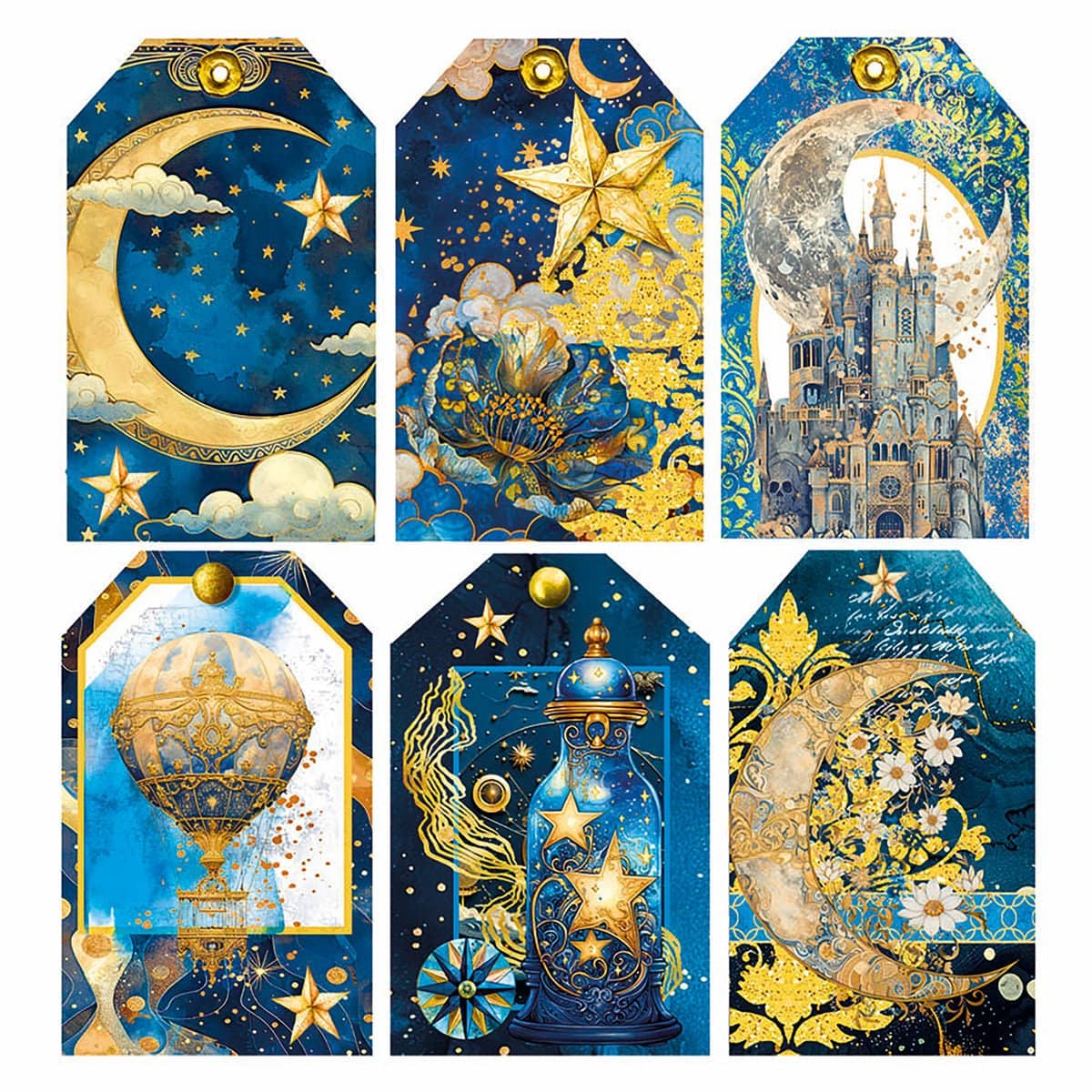Vellum Paper 15 x 15 cm - Celestial - 6 - pack - 7 - Ciao Bella - Tidformera