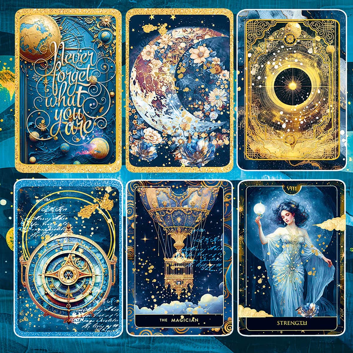 Vellum Paper 15 x 15 cm - Celestial - 6 - pack - 3 - Ciao Bella - Tidformera