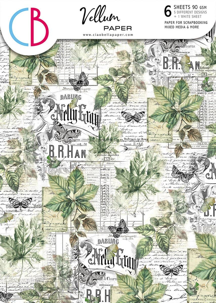 Vellum Paper A4 - Cabinet of Curiosities - 6 - pack - 1 - Ciao Bella - Tidformera