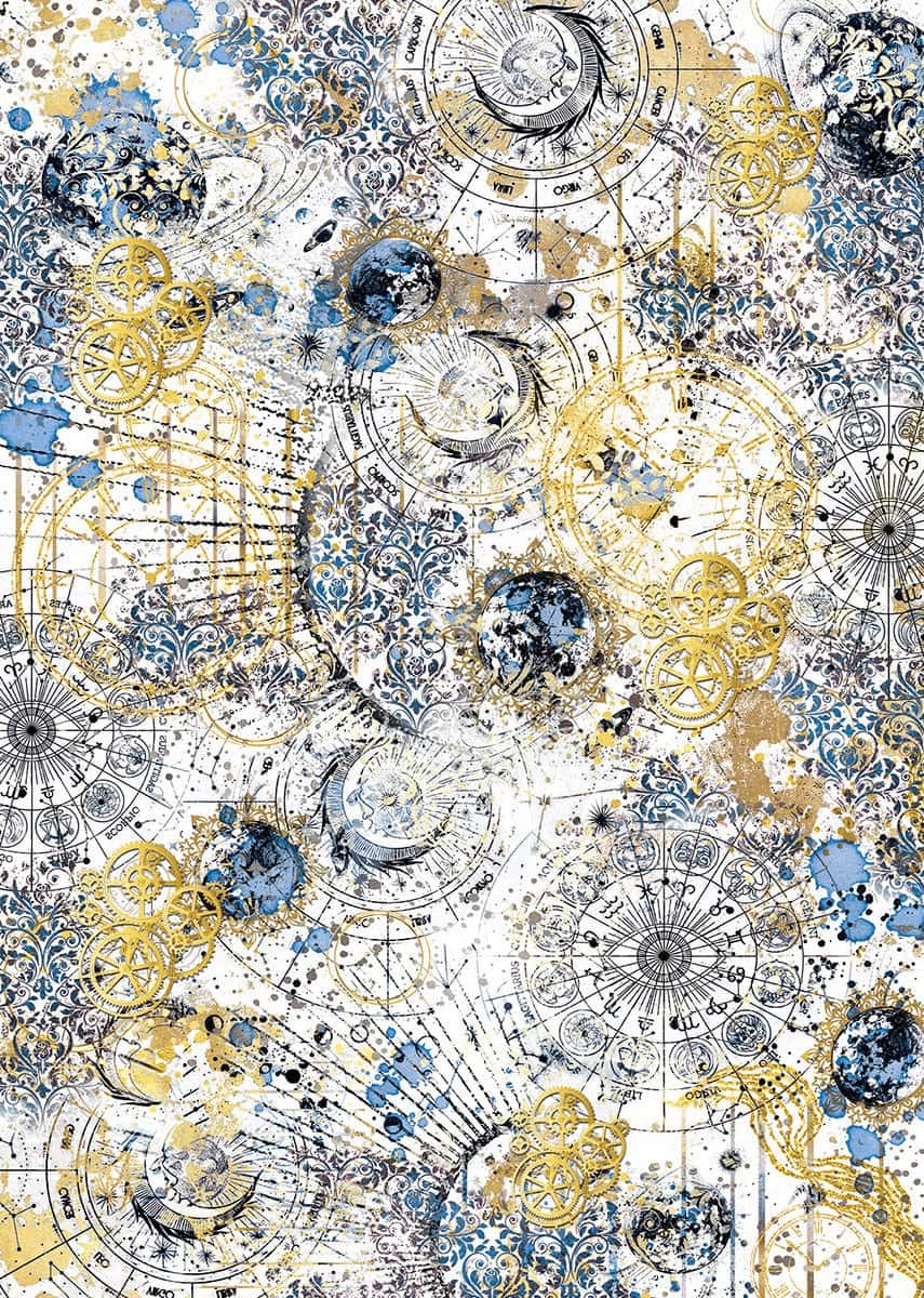 Vellum Paper A4 - Celestial - 6 - pack - 3 - Ciao Bella - Tidformera