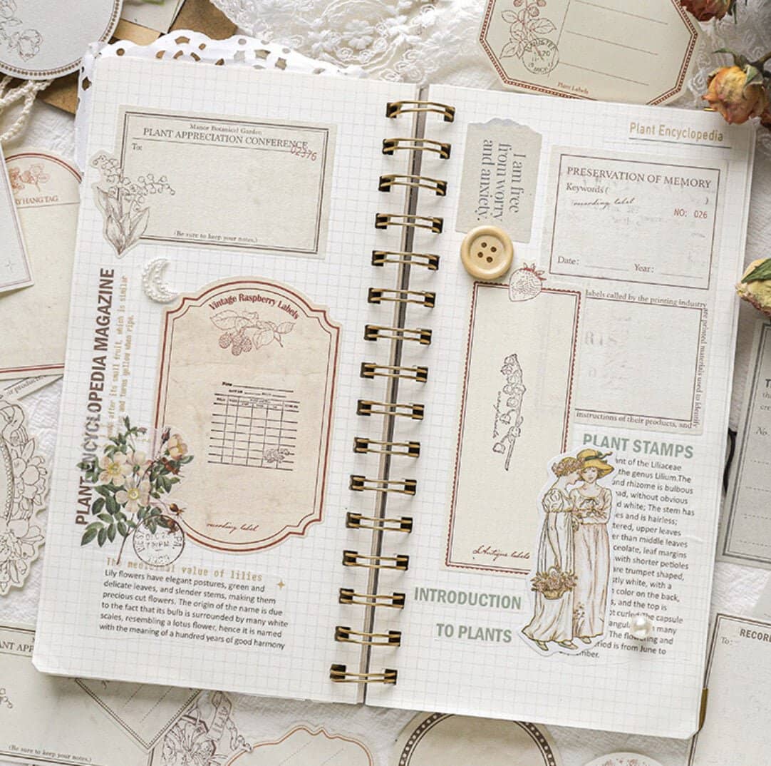 Vintage label stickers - Strawberry basket - 2 - Other - Tidformera