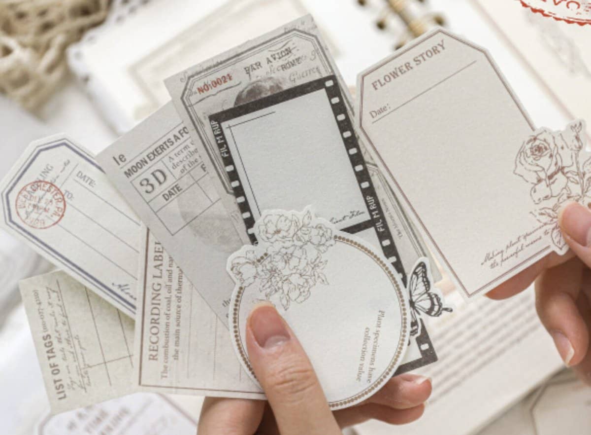 Vintage label stickers - The moon's notes - 4 - Other - Tidformera