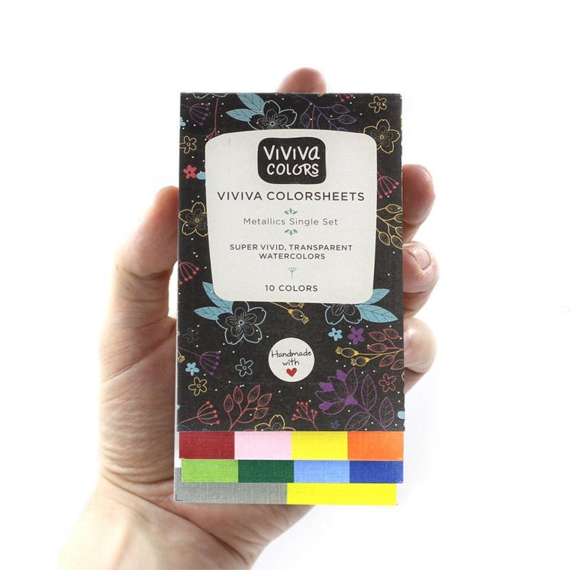 Viviva Colorsheets - Metallic set 10 colors - 7 - Viviva colors - Tidformera