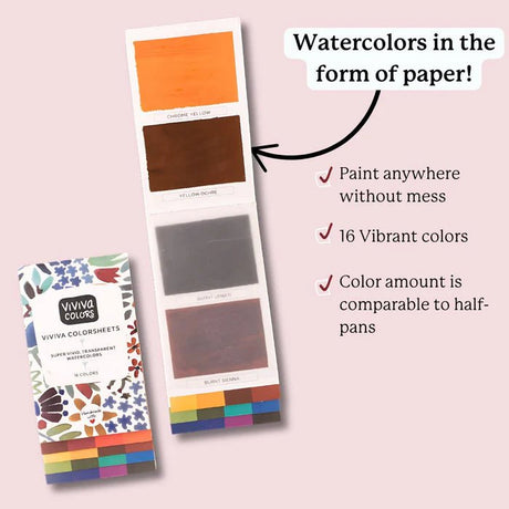 Viviva Colorsheets - Original 16 colors set - 2 - Viviva colors - Tidformera