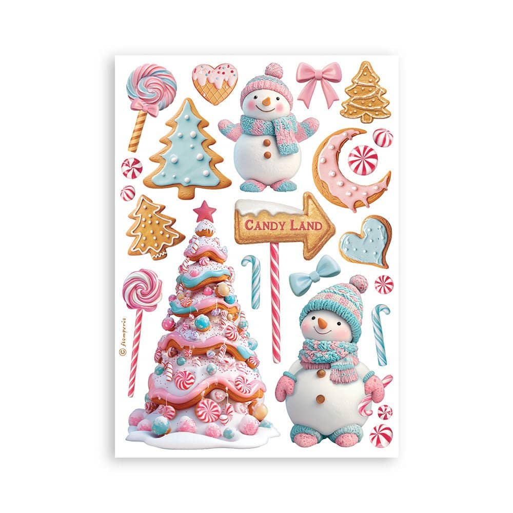 Washi pad - Candy Christmas - 5 - Stamperia - Tidformera
