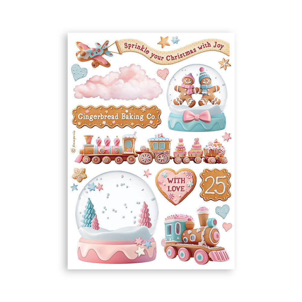Washi pad - Candy Christmas - 4 - Stamperia - Tidformera