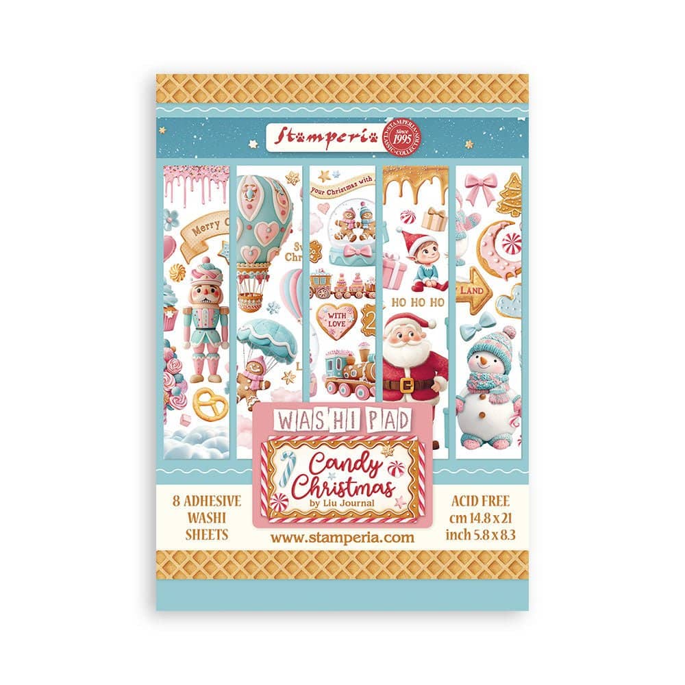 Washi pad - Candy Christmas - 1 - Stamperia - Tidformera