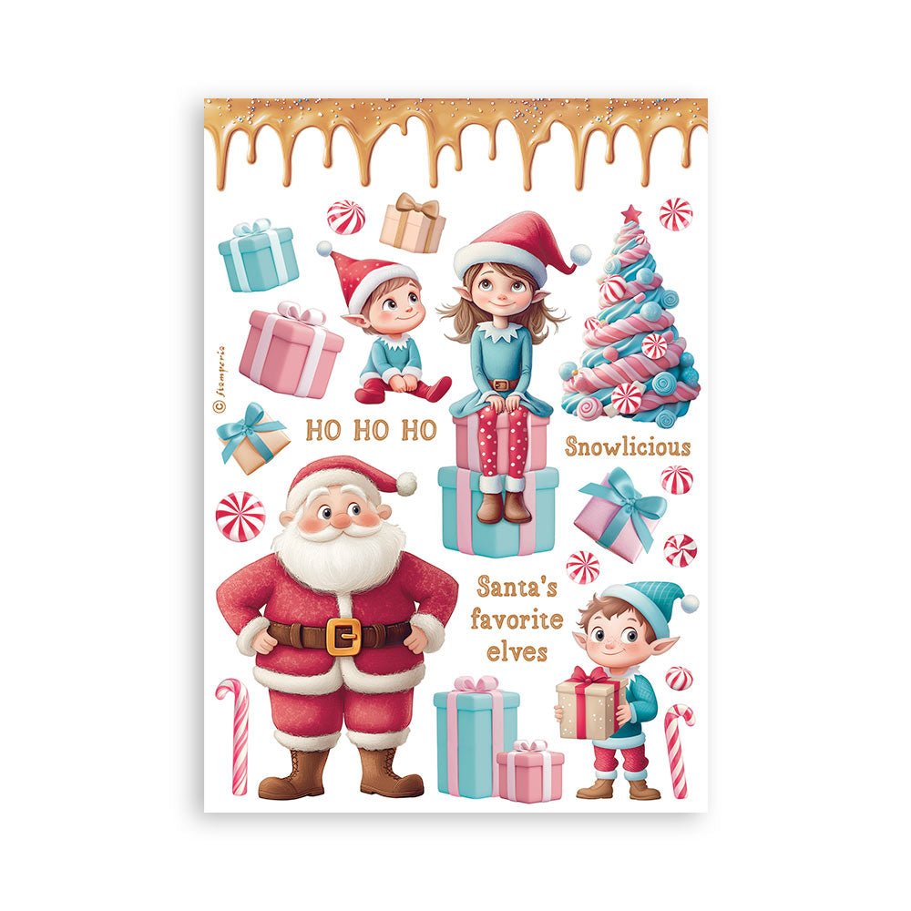 Washi pad - Candy Christmas - 3 - Stamperia - Tidformera