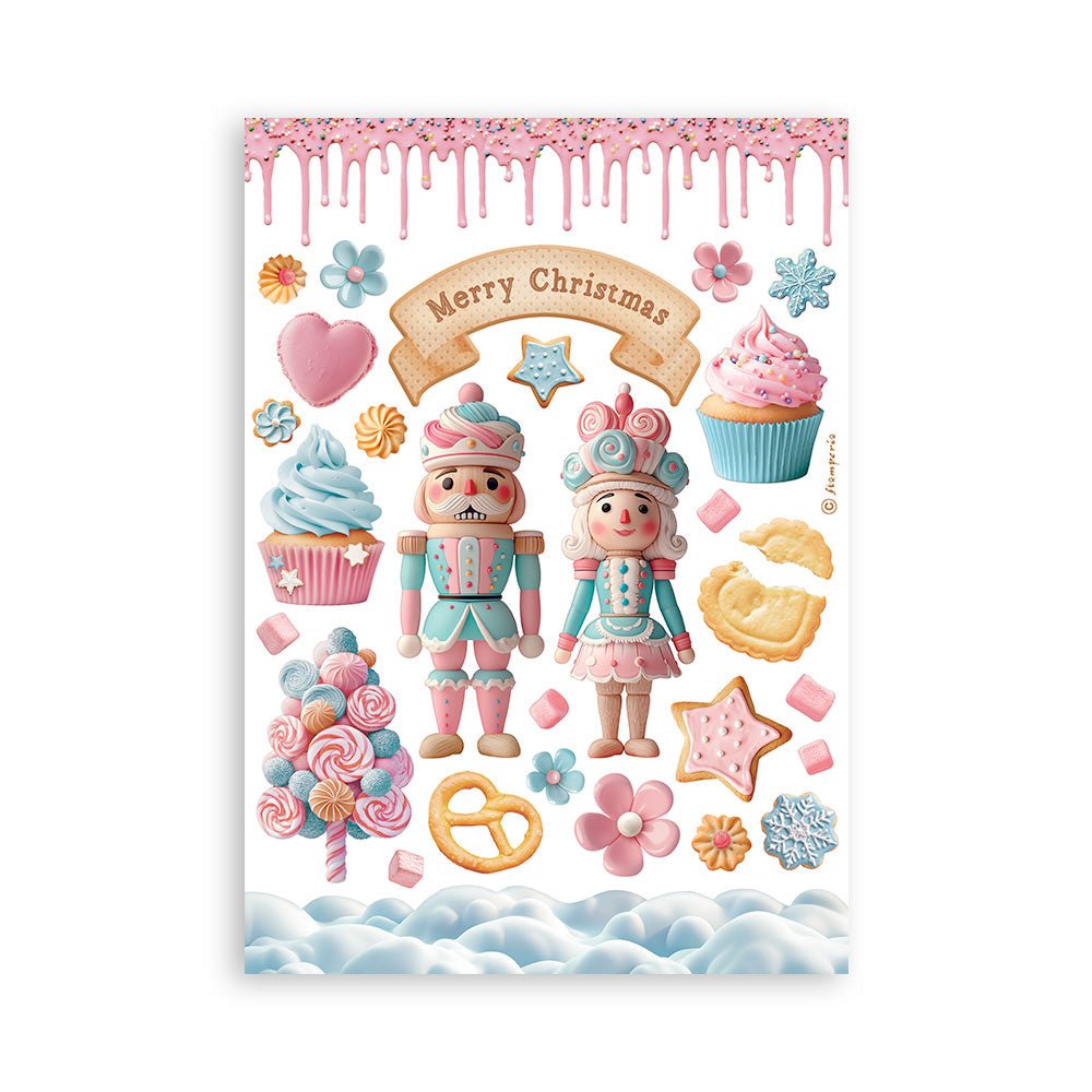 Washi pad - Candy Christmas - 6 - Stamperia - Tidformera
