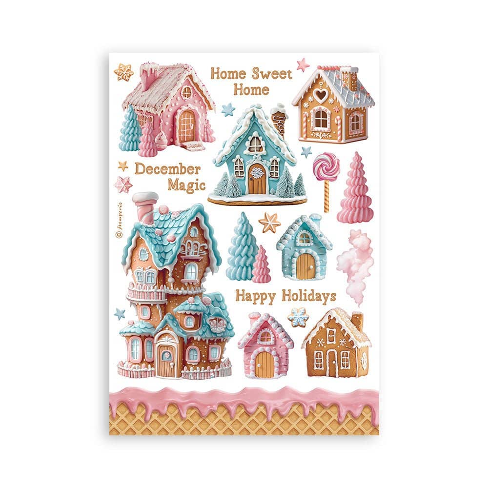 Washi pad - Candy Christmas - 2 - Stamperia - Tidformera