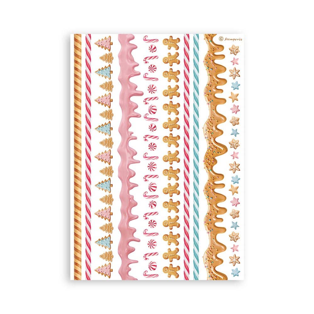 Washi pad - Candy Christmas - 8 - Stamperia - Tidformera