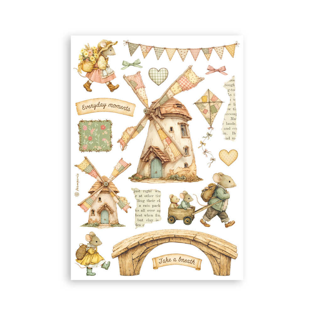 Washi pad - Cozy Family - 2 - Stamperia - Tidformera