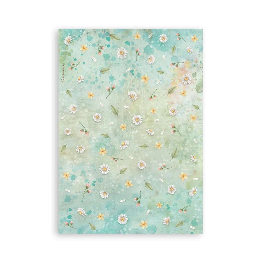 Washi pad - Daisy Art - 9 - Stamperia - Tidformera