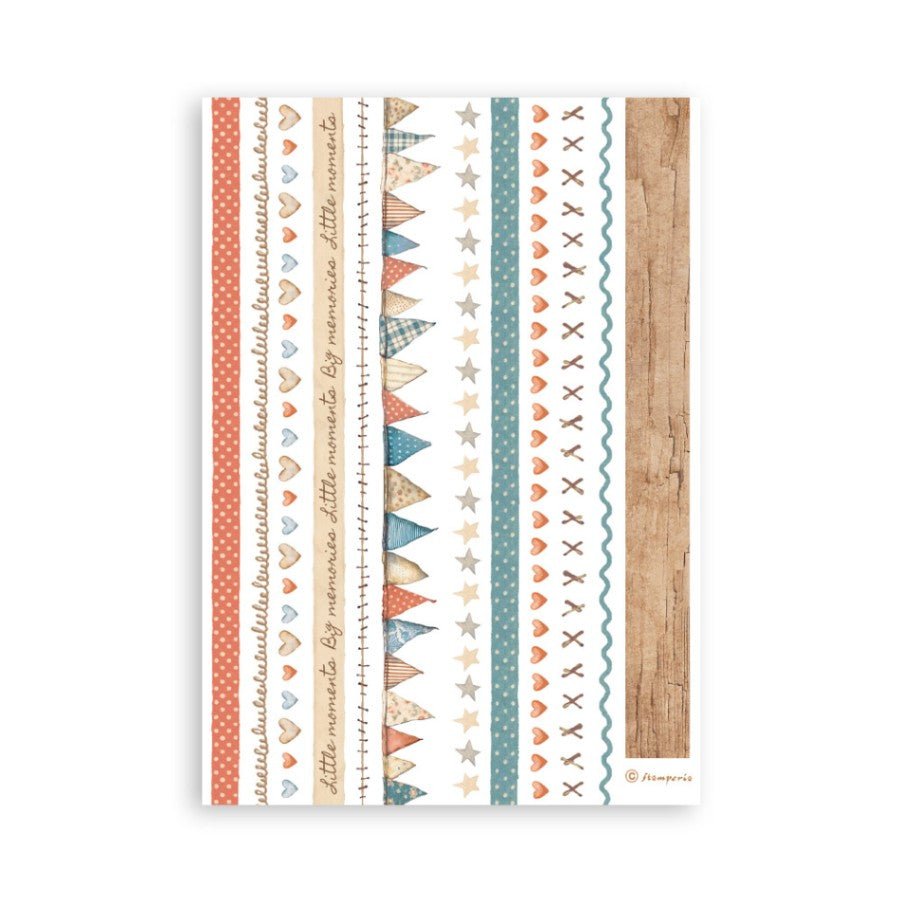 Washi pad - Family - 8 - Stamperia - Tidformera