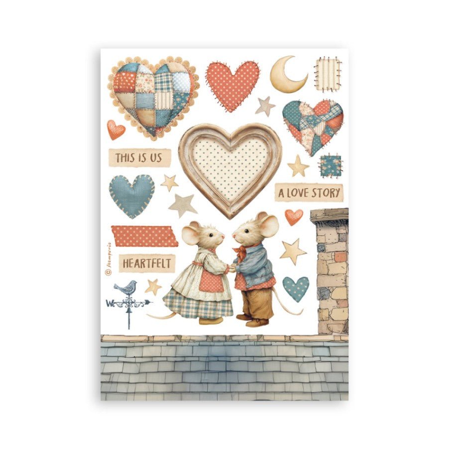 Washi pad - Family - 3 - Stamperia - Tidformera