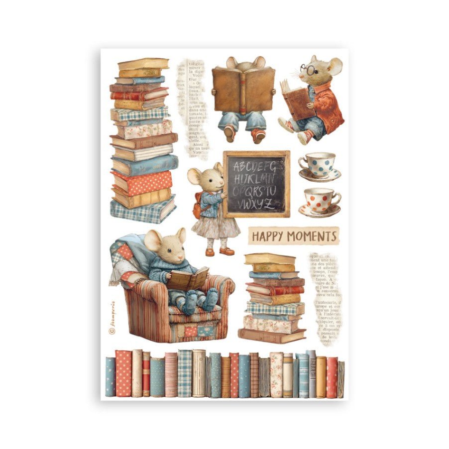 Washi pad - Family - 4 - Stamperia - Tidformera