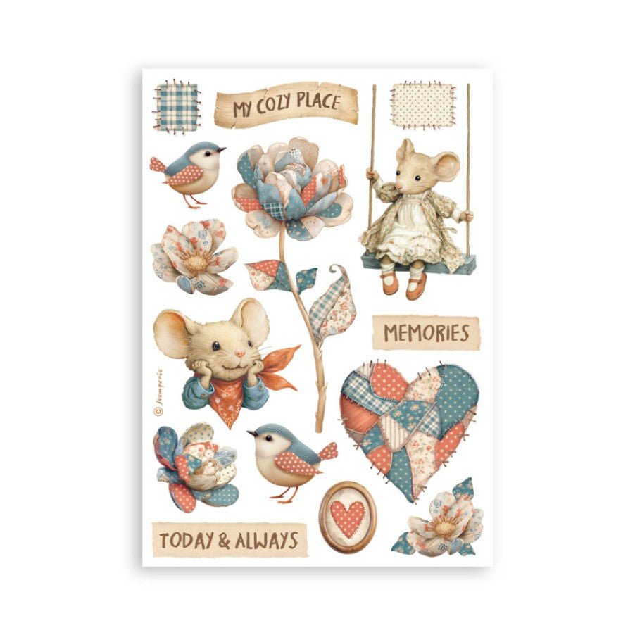Washi pad - Family - 7 - Stamperia - Tidformera