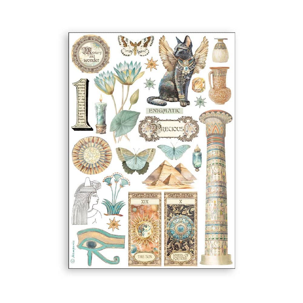 Washi pad - Fortune - 6 - Stamperia - Tidformera